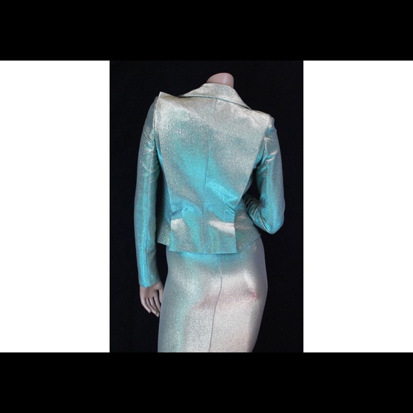 ❤️SOLD❤️ Vivienne Westwood Green Lurex SkirtSuit - Picture 3 of 6
